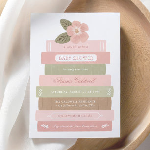 Invitation Storybook Floral Girl Baby shower