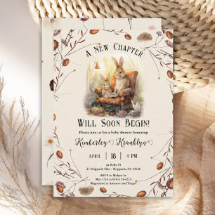 Invitation Storybook New Chapter Baby showers livres thématiq