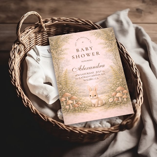 Invitation Storybook Woodland Animals Baby Shower (Créateur téléchargé)