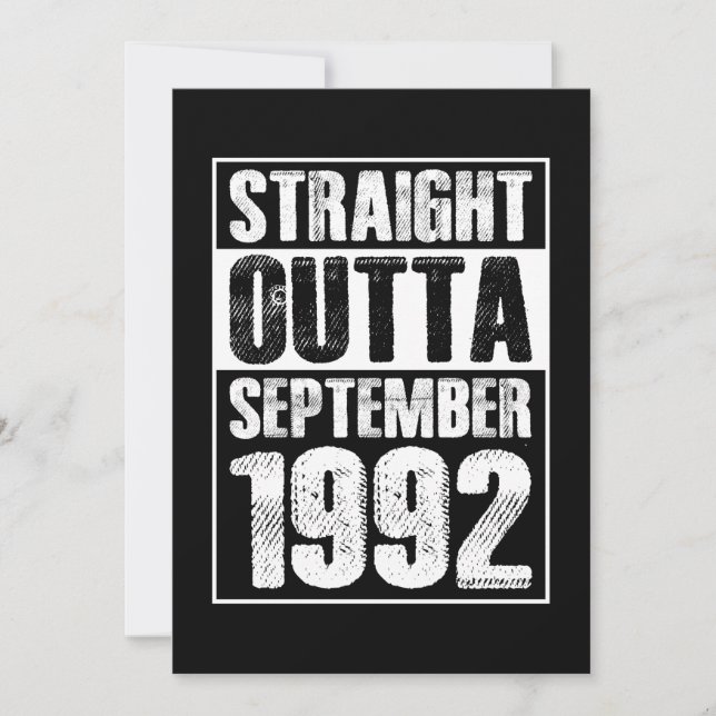 Invitation Straight Outta 29e anniversaire de 1992 (Devant)