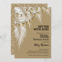 Strand Lights sur Palm Tree Anniversaire