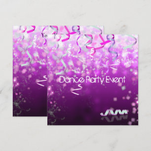 Invitation Streamers pour soirée dansante