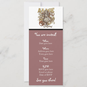 Invitation Style Alice Carnivale (Version Or)