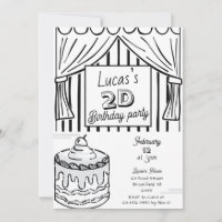 Style comique d'anniversaire 2D