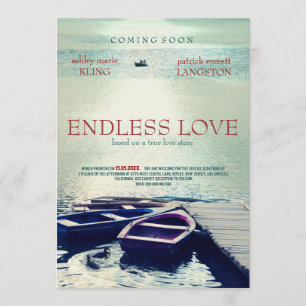 Invitation Style d'affiche du film ENDLESS LOVE