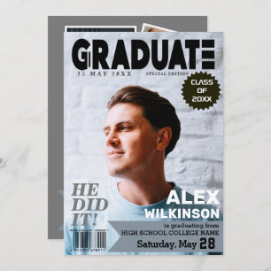 Invitation Style de couverture de magazine de niveau supérieu