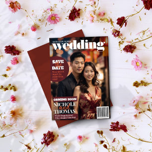 Invitation Style de couverture de magazine tendance Enregistr