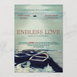 Invitation Style de film d'affiche ENDLESS LOVE