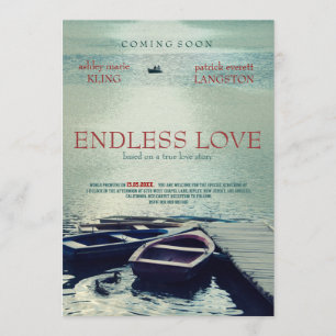 Invitation Style de film d'affiche ENDLESS LOVE