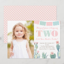Invitation Style Fiesta mexicaine 2ème anniversaire de fête P