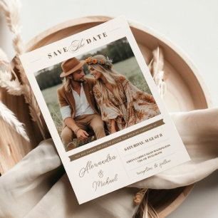 Invitation Style minimaliste   Une photo