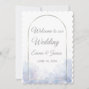 Invitation [Style] Panneau de Bienvenue Mariage [Fleur/Thème