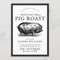 Style vintage | Anniversaire BBQ Pig Roast Party
