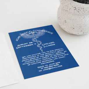 Invitation Style Vintage de conférence Médicale