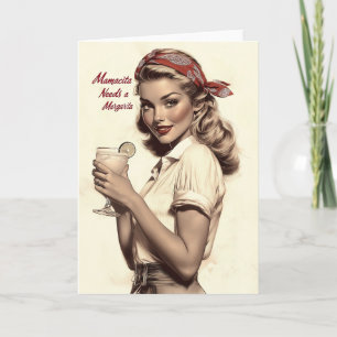 Invitation Style vintage d'enclos : Mamacita a besoin d'une M