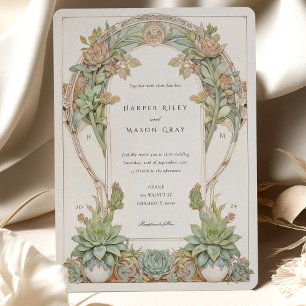 Invitation Succulent Nouveau Mariage
