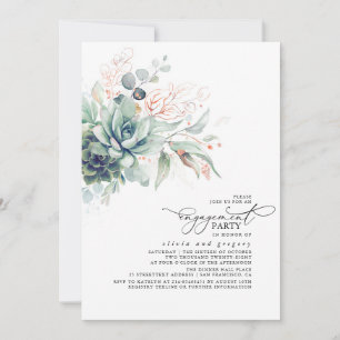 Invitation Succulents Verdure Chic Feuilles