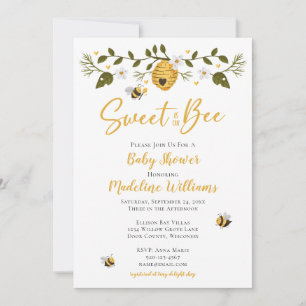 Invitation Sucré comme peut être Baby shower