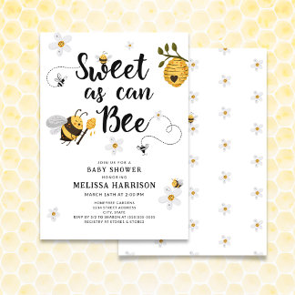 Invitation Sucré comme peut être Baby shower