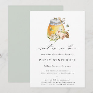 Invitation Sucré comme peut être Baby shower