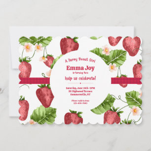 Invitation Sucre fraise