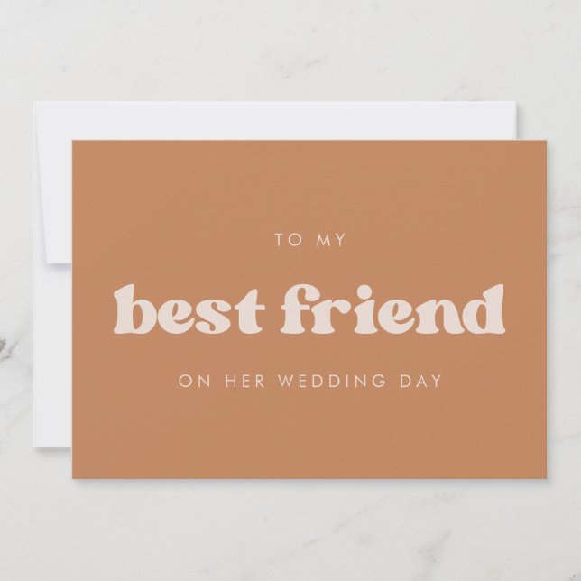 Invitation Sucre roux rétro Pour le jour du mariage de ma mei (Devant)