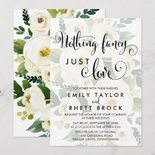 Invitation Sud   Faded Floral Nothing Fancy Just Love