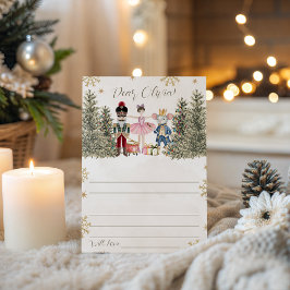 Invitation Sugar Plum Nutcracker Message Card