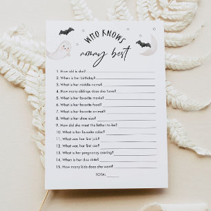 Invitation SUGARBOO Qui Connaît Maman Meilleur Baby shower Je