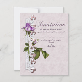 Invitation Suite de Mariage de Rose de Lavender