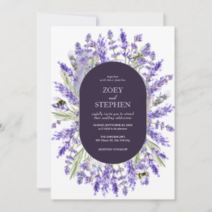 Invitation Suite Lavender Mariage de printemps floral éléga