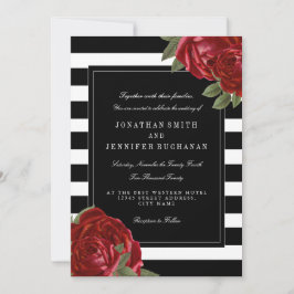 Invitation Suite Mariage moderne en noir et blanc