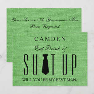 Invitation Suitup Seras-tu mon Bestman
