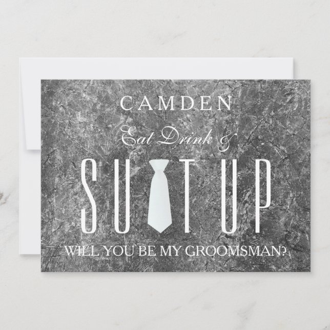 Invitation Suitup Seras-tu mon groom ? (Devant)