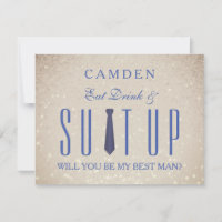 Suitup Serez-vous ma Parties scintillant Bestman