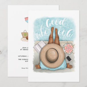 Invitation Summer Beach Vacances Anniversaire