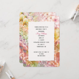 Invitation Summer Cosmos fête d'anniversaire