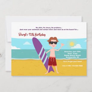 Invitation Summer Dude