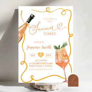 Invitation Summer Soiree Cocktail party