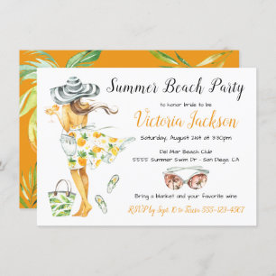 Invitation Summer Tropical Beach Party