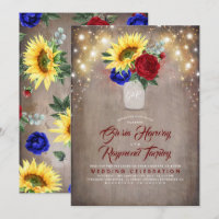 Sunflower Radiale Fleur Mason Jar Mariage de autom