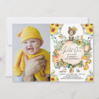 Sunflower Woodland Wild Un 1er anniversaire Photo