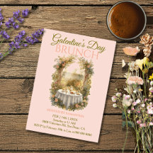 Sunlit Rococo Garden Galentine Brunch Florals Tea
