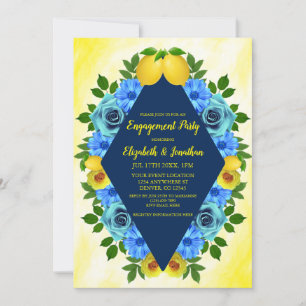 Invitation Sunny Lemon Floral
