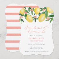 Sunshine and Lemonade Lemons Girl Birthday Party