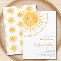 Sunshine Boho Sun Baby shower non sexiste