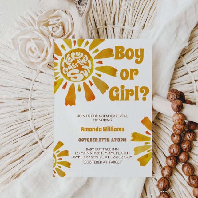 Invitation Sunshine Genre Révéler Ici Le Thème Soleil (Créateur téléchargé)