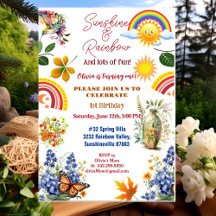 Sunshine Rainbow Spring Garden Butterfly Anniversa