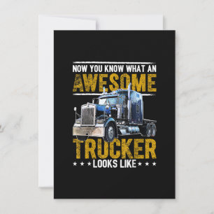 Invitation Super Camionneur Grand Camion Tracteur Routier 
