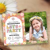 Super Daisies Hippie Photo Girl'anniversaire